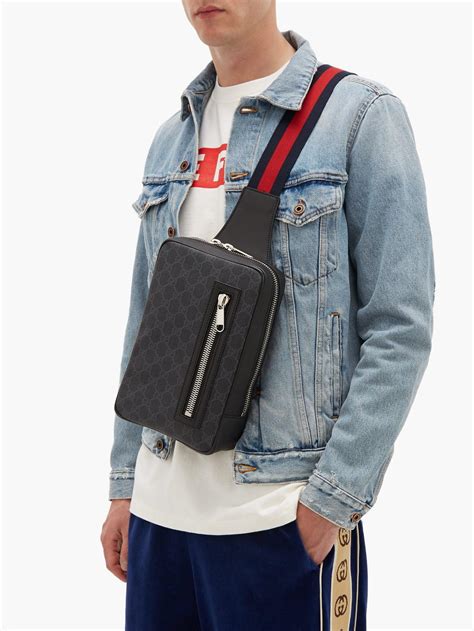 gucci mens cross body bags|gucci man bag for sale.